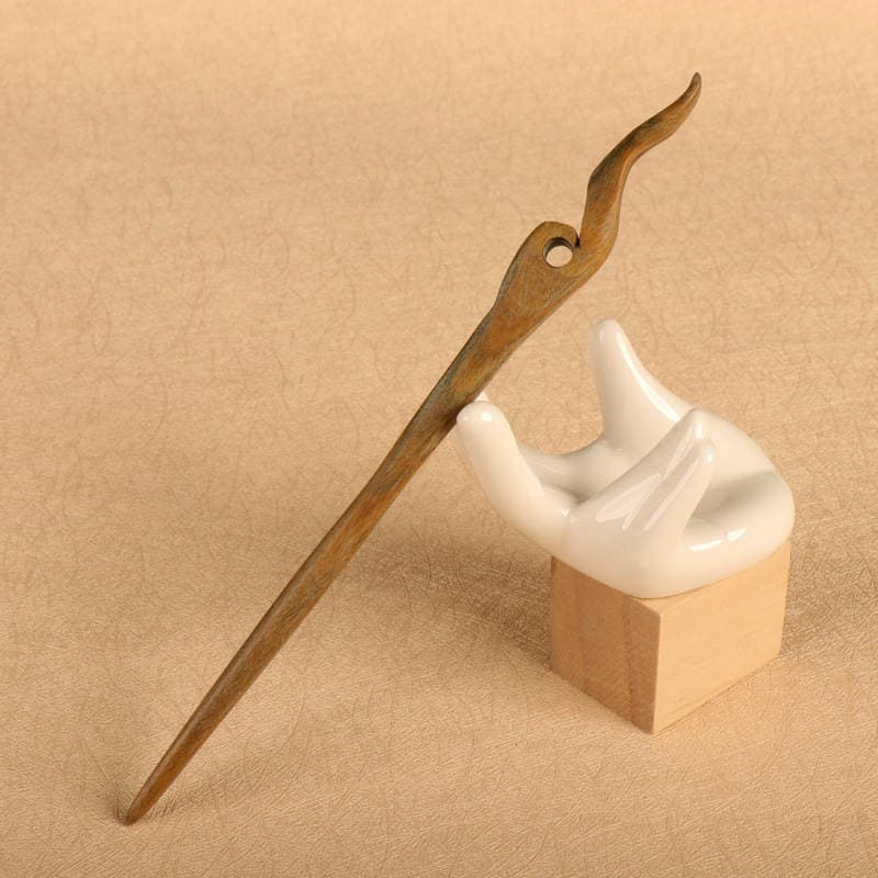 High-grade Green Sandalwood Hairpin Step-up Antique Hair Accessories Ebony Hairpin Hanfu Headwear Hair Hairpin New Chinese Style Hairpin 3