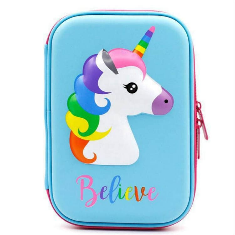 Cute Unicorn Stationery Box Factory Customized Eva Pencil Box Creative Cartoon 3D Cartoon Pen Pocket for Primary School Students 5