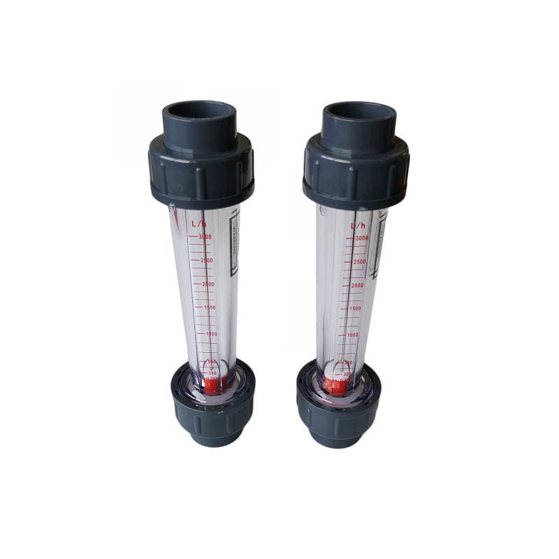 Plastic float flowmeter UPVC Pipe flowmeter LZS rotameter water treatment flowmeter 5