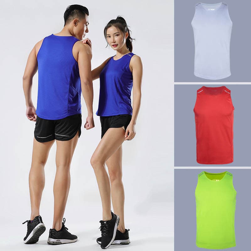 Men's and women's group buying track and field clothing summer high school students competition running Sprint fitness training clothing quick-drying vest sportswear 1