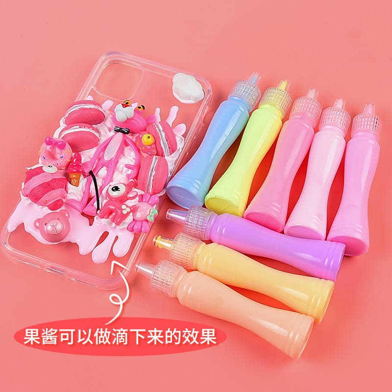 Cream glue small waist simulation jam mobile phone shell diy material homemade stationery box accessories food play 15ml 3