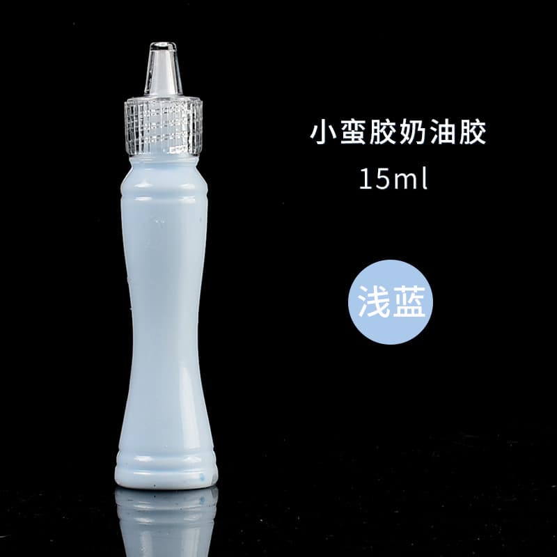 Small waisted cream glue light blue 15ml