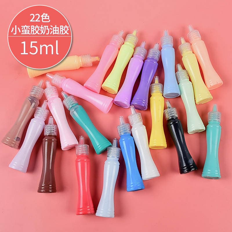 Cream glue small waist simulation jam mobile phone shell diy material homemade stationery box accessories food play 15ml 4