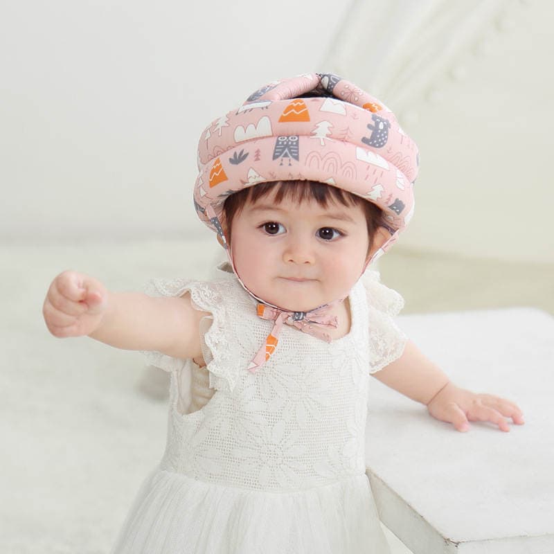 Baby Anti-Fall Head Protection Pad Baby Toddler Anti-Fall Pillow Head Protection Anti-Fall Cap Children's Anti-Collision Cap Summer Breathable 3