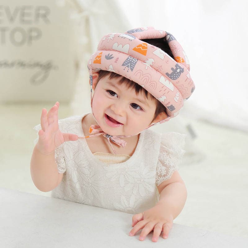 Baby Anti-Fall Head Protection Pad Baby Toddler Anti-Fall Pillow Head Protection Anti-Fall Cap Children's Anti-Collision Cap Summer Breathable 4