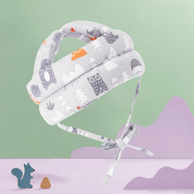 Grey forest anti-fall cap (Cotton Four Seasons)