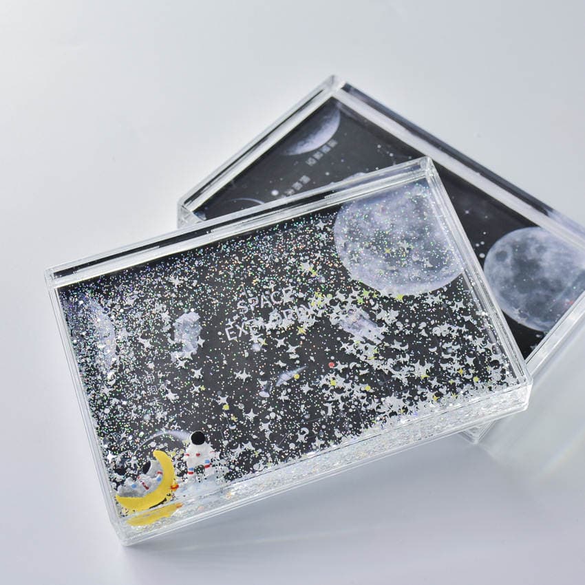 Shake the same style Net red astronaut space man quicksand liquid photo frame creative home decoration ornaments Christmas gift 3