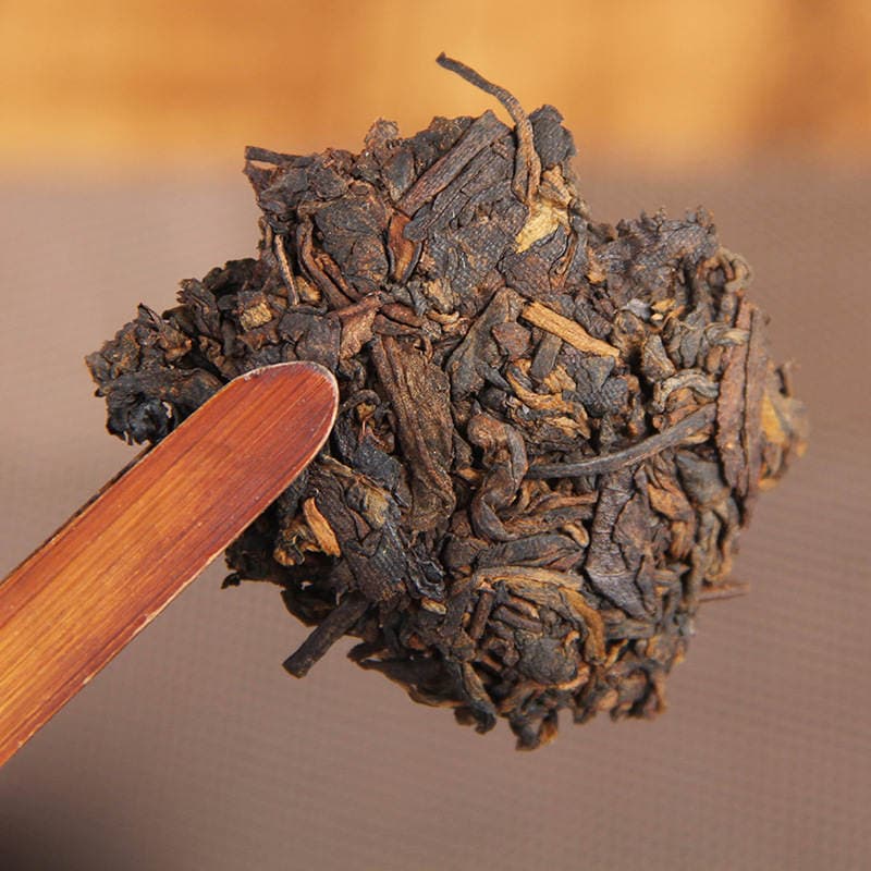 Yunnan Pu-er Tuo çayı, 2009-cu il, Çenxianq, bambuk qabda, bişmiş, 100 q 3