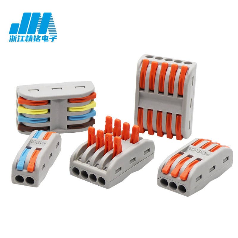 Zhejiang Jingming quick terminal pressing PCTJM-222 two-in two-out power cord lamp connector electricity 4