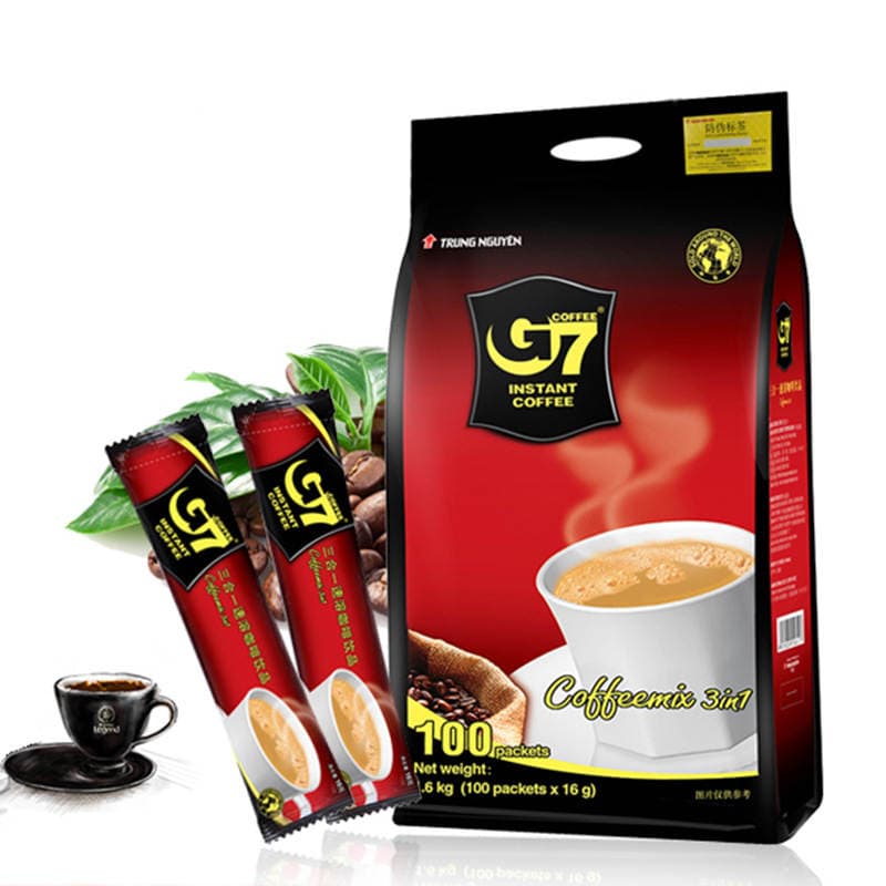 Vietnam imported G7 coffee instant three-in-one coffee powder 1600g 100 packs extra thick Internet celebrity food wholesale 4