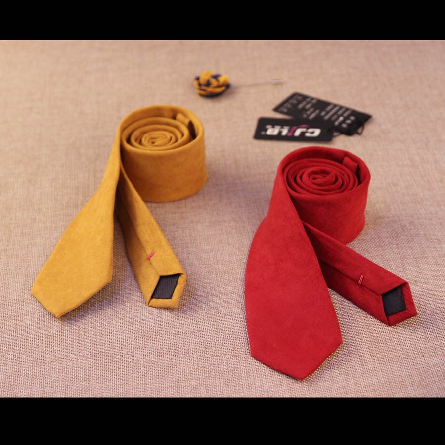 Fashion narrow tie casual Korean style small tie 6cm feather tie European and American style multi-color wholesale 3