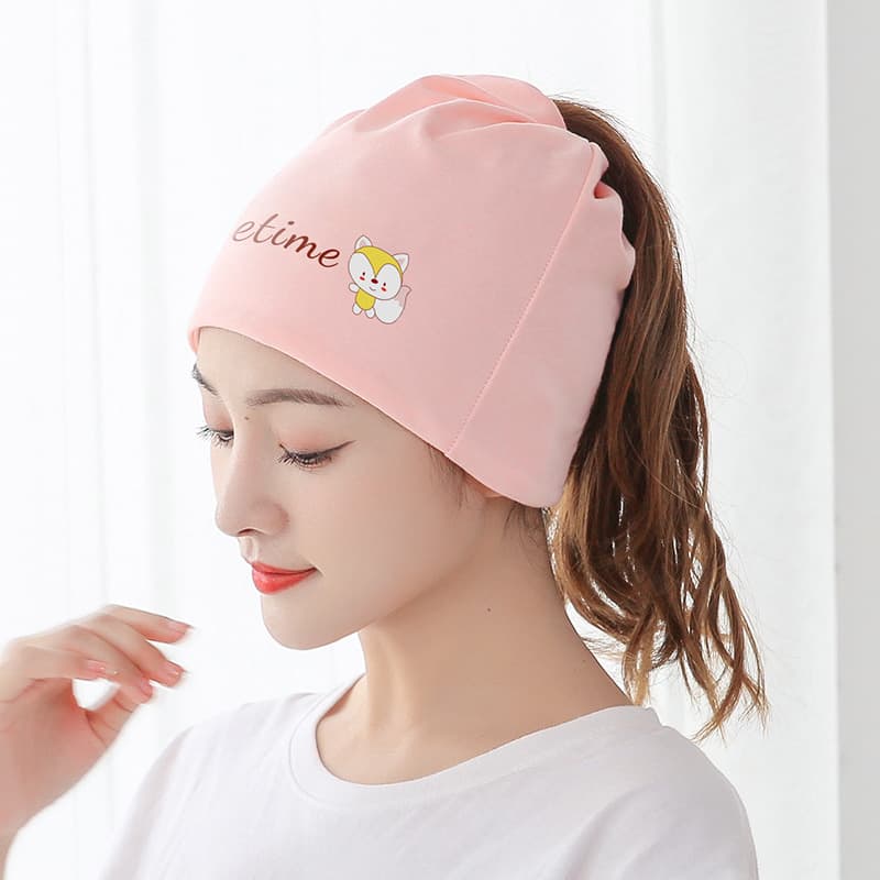 Pink Little Fox pile hat