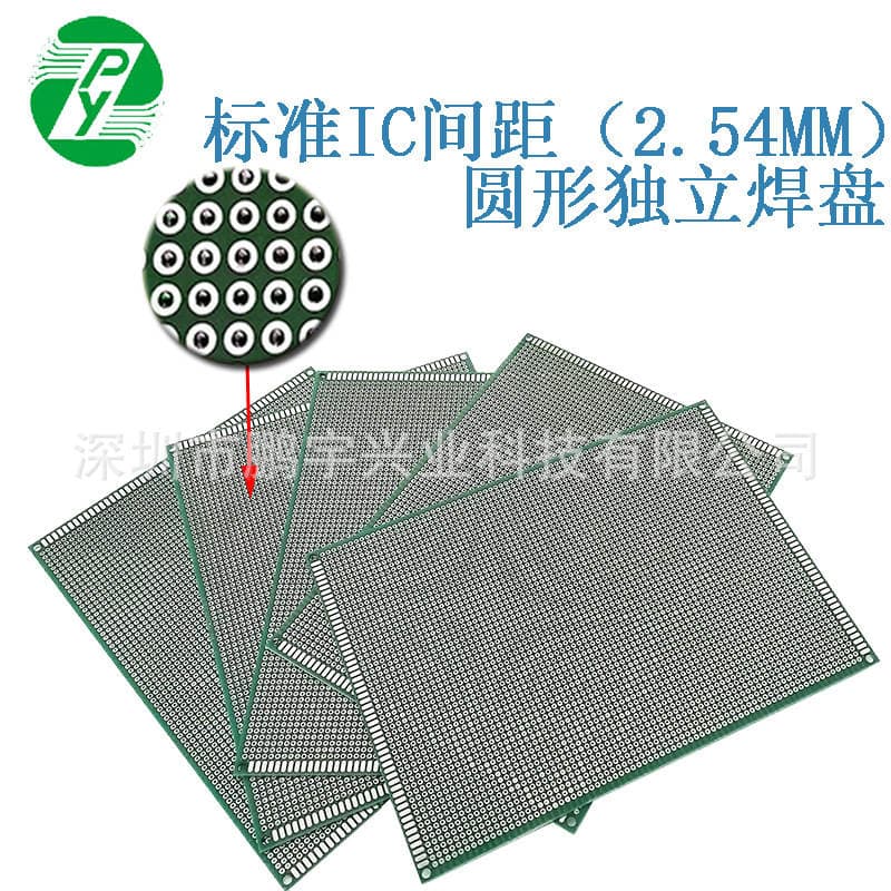 Pcb Manufacturer Double-Sided Spray Tin Green Oil Universal Board 1.6 Board Thick 9*15 Fiberglass Board Hole Board Experiment Board Circuit Board 2