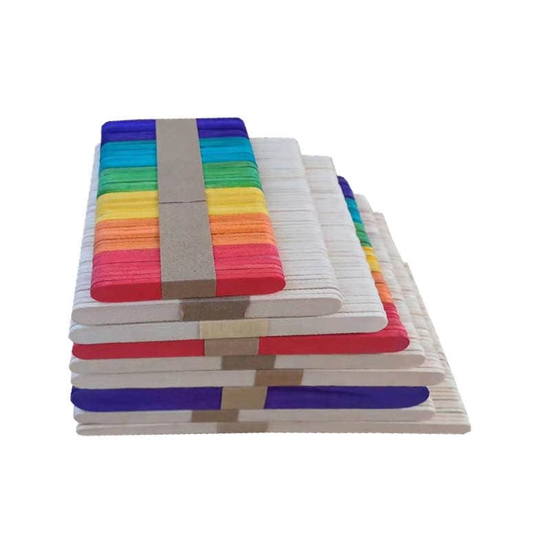 Mini ice cream stick 40*10*2mm color natural color snow stick wood chip DIY hand model tool making material 5