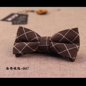 Polyester cotton bow tie 007