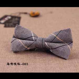 Polyester cotton bow tie 003