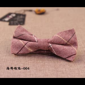 Polyester cotton bow tie 004