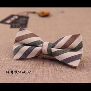 Polyester cotton bow tie 002