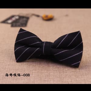 Polyester cotton bow tie 008