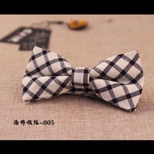Polyester cotton bow tie 005