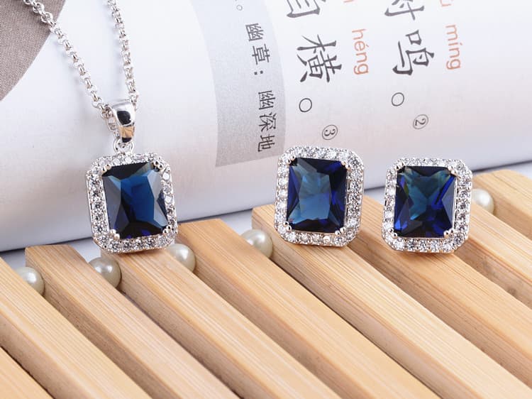 Sapphire blue suit