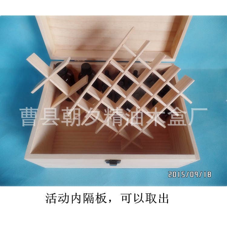 Essential oil storage box loose solid wooden 38 grid essential oil bottle packing finishing wooden box factory in stock wholesale source factory 2
