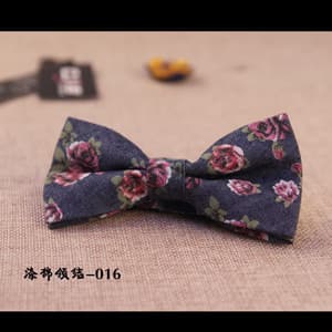 Polyester cotton bow tie 016