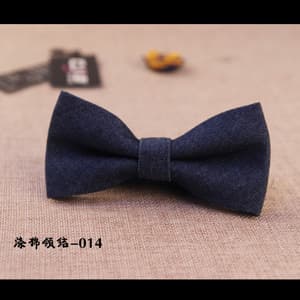 Polyester cotton bow tie 014