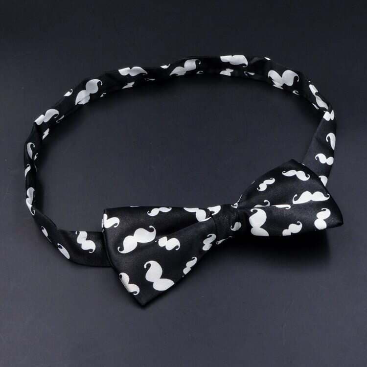 Korean Style British Dress Wedding New Best Man Performance Activity Butterfly Tie Bow Tie Printed Color 2