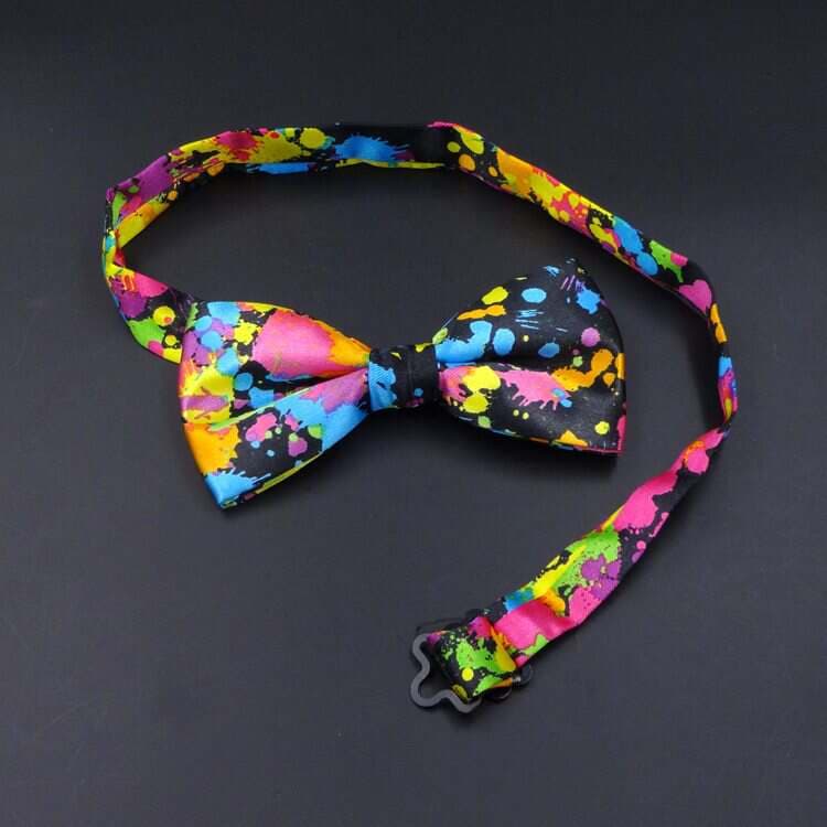 Korean Style British Dress Wedding New Best Man Performance Activity Butterfly Tie Bow Tie Printed Color 4