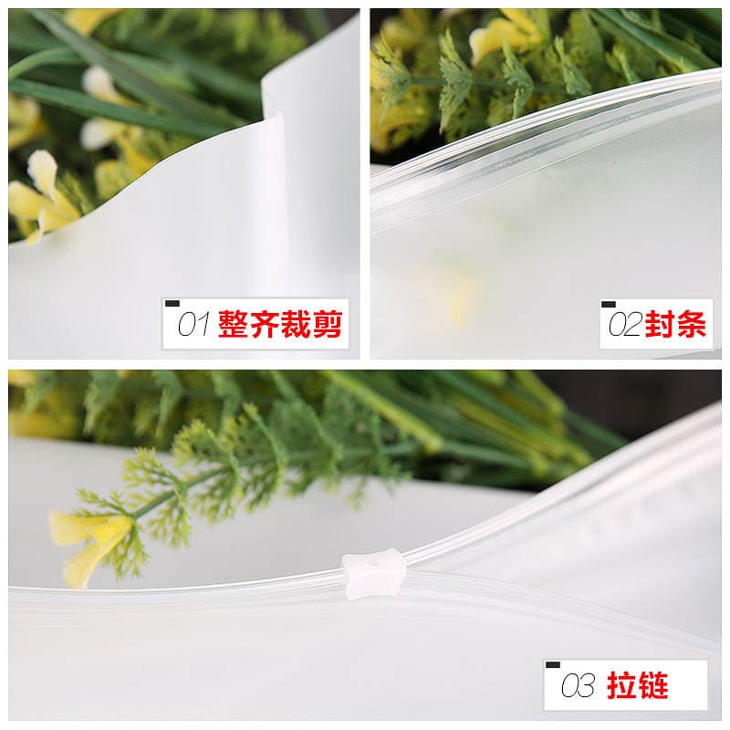 Clothing Plastic Bag Thickened Frosted Zipper Bag Printable logo Leggings Packing Bag Travel Storage Zipper Bag 4