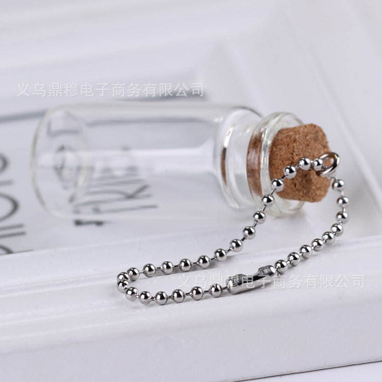 2.4mm tag chain wholesale DIY jewelry key chain bead chain material iron bead chain necklace chain 3