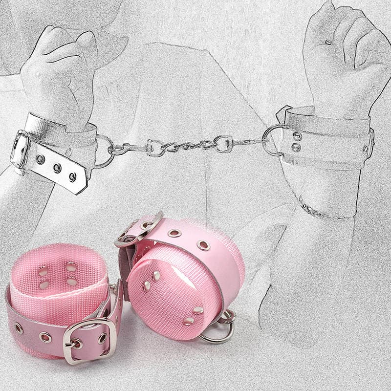 sm adult sex toys rose red nylon shackles handcuffs foot handcuffs manufacturers a generation of foreign trade sex toys 2
