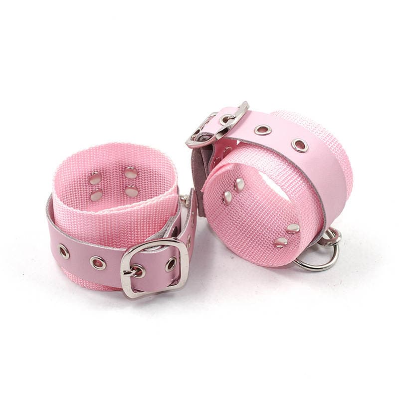 sm adult sex toys rose red nylon shackles handcuffs foot handcuffs manufacturers a generation of foreign trade sex toys 3