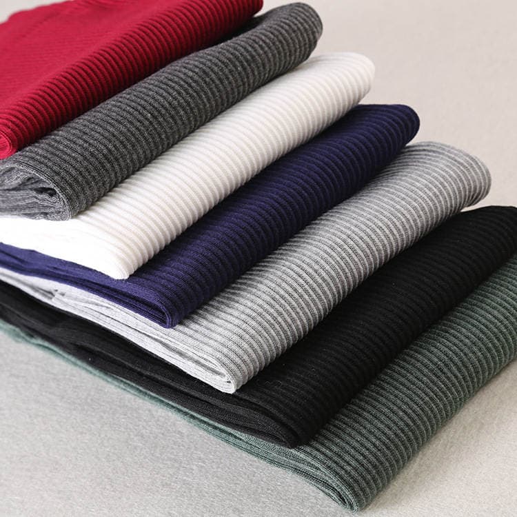 Korean version of large size thread cotton vertical cropped leggings high elastic tight long pants outer wear leggings wholesale 3