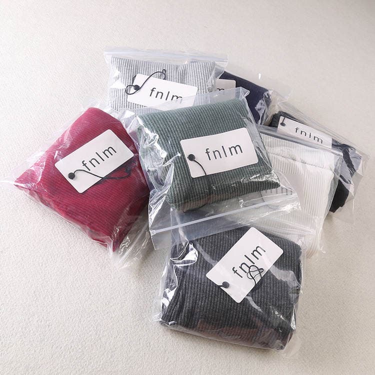 Korean version of large size thread cotton vertical cropped leggings high elastic tight long pants outer wear leggings wholesale 2