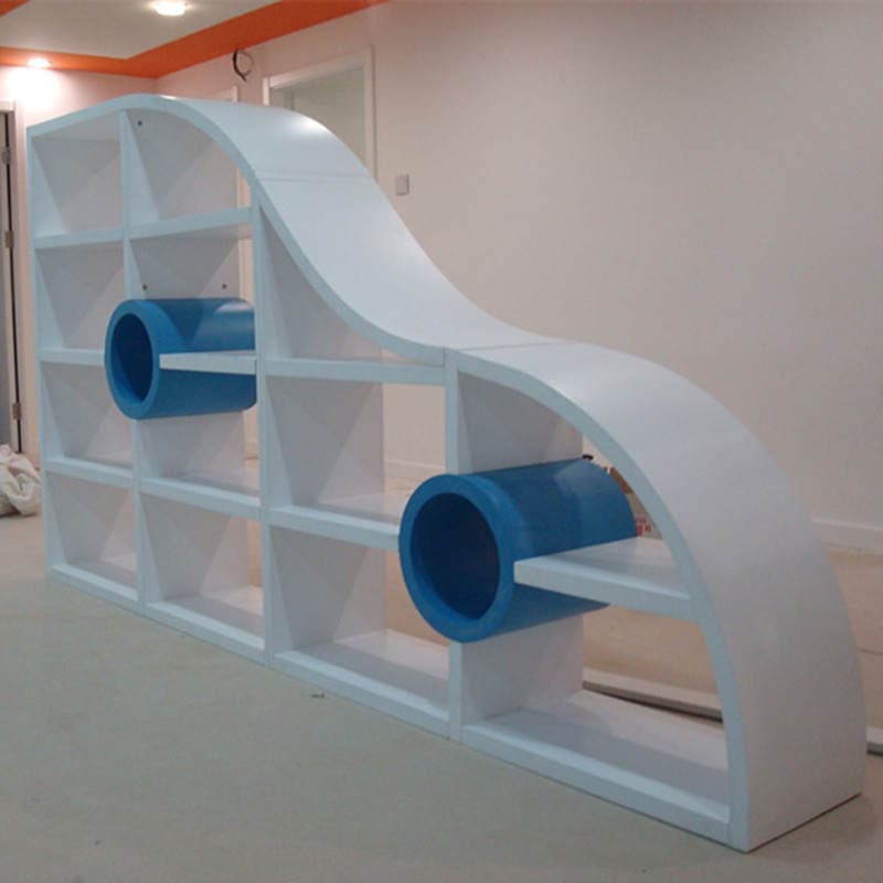 Beijing factory direct paint bookshelf solid wood bookcase bookshelf library locker bookshelf home decoration 1