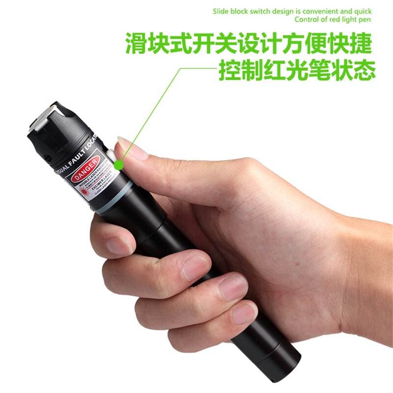 HRTX optical fiber lighting pen red light source telecom cold connection tool 20mW red light pen optical fiber test lighting pen 4