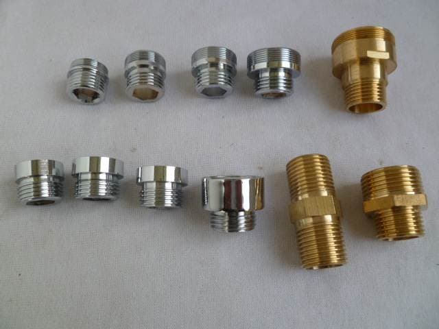 4 6 points/M18 20 22 24 28 32mm inside and outside fine teeth faucet adapter accessories thread copper connector 4