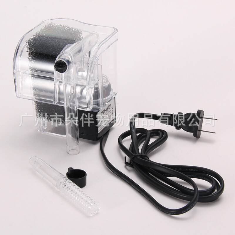 Fish tank filter three-in-one submersible pump flushing oxygen pump small fish tank external waterfall filter equipment water purifier 5
