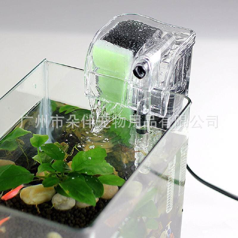 Fish tank filter three-in-one submersible pump flushing oxygen pump small fish tank external waterfall filter equipment water purifier 3