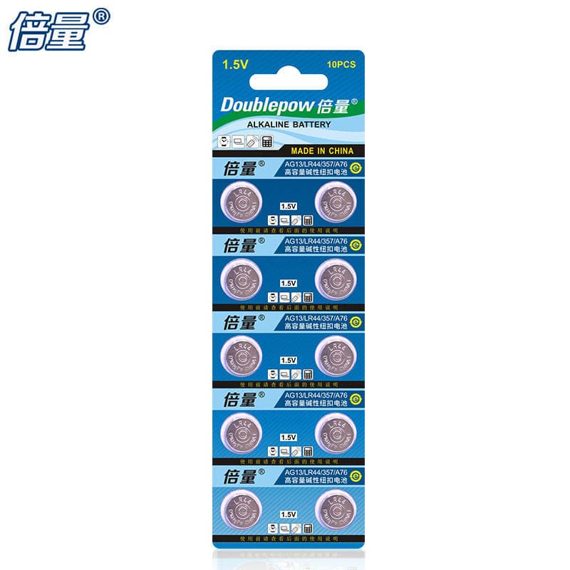 AG13 LR44 A76 L1154 düymə batareyası, universal, elektron cihazlar və gecə lampaları üçün 5
