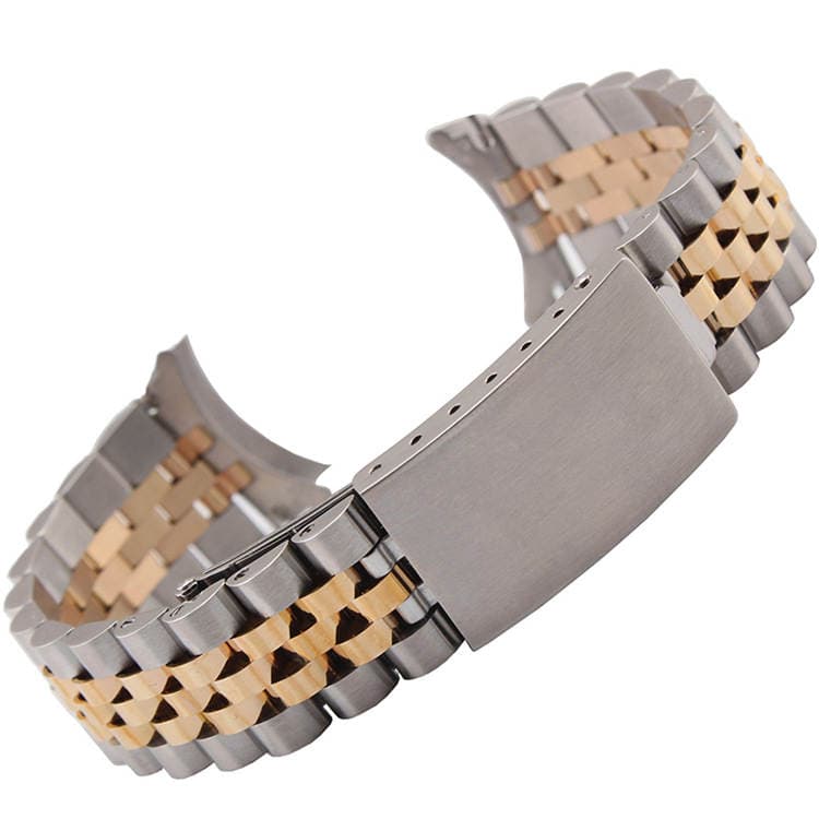 Log series special 18mm five-bead stainless steel watch accessories 20mm stainless steel strap arc watch chain 22mm 2