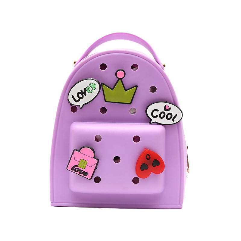 New silicone foreign trade cartoon cute stamp shoulder bag wholesale ladies bucket backpack factory direct sales 3