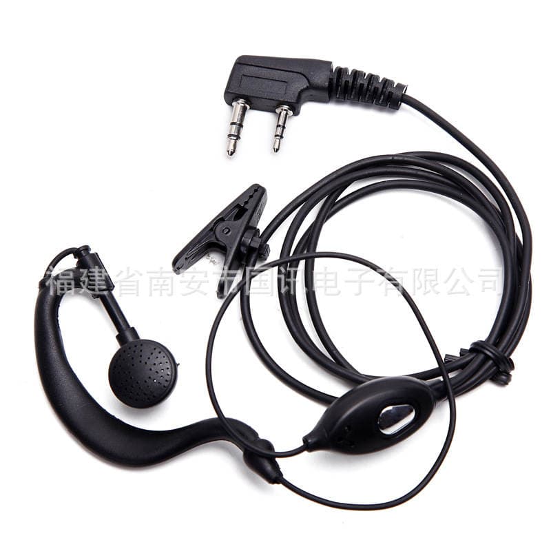 Baofeng 992 BF-888S 5R üçün Standart Dəri Naqilli Qulaqlıq 2