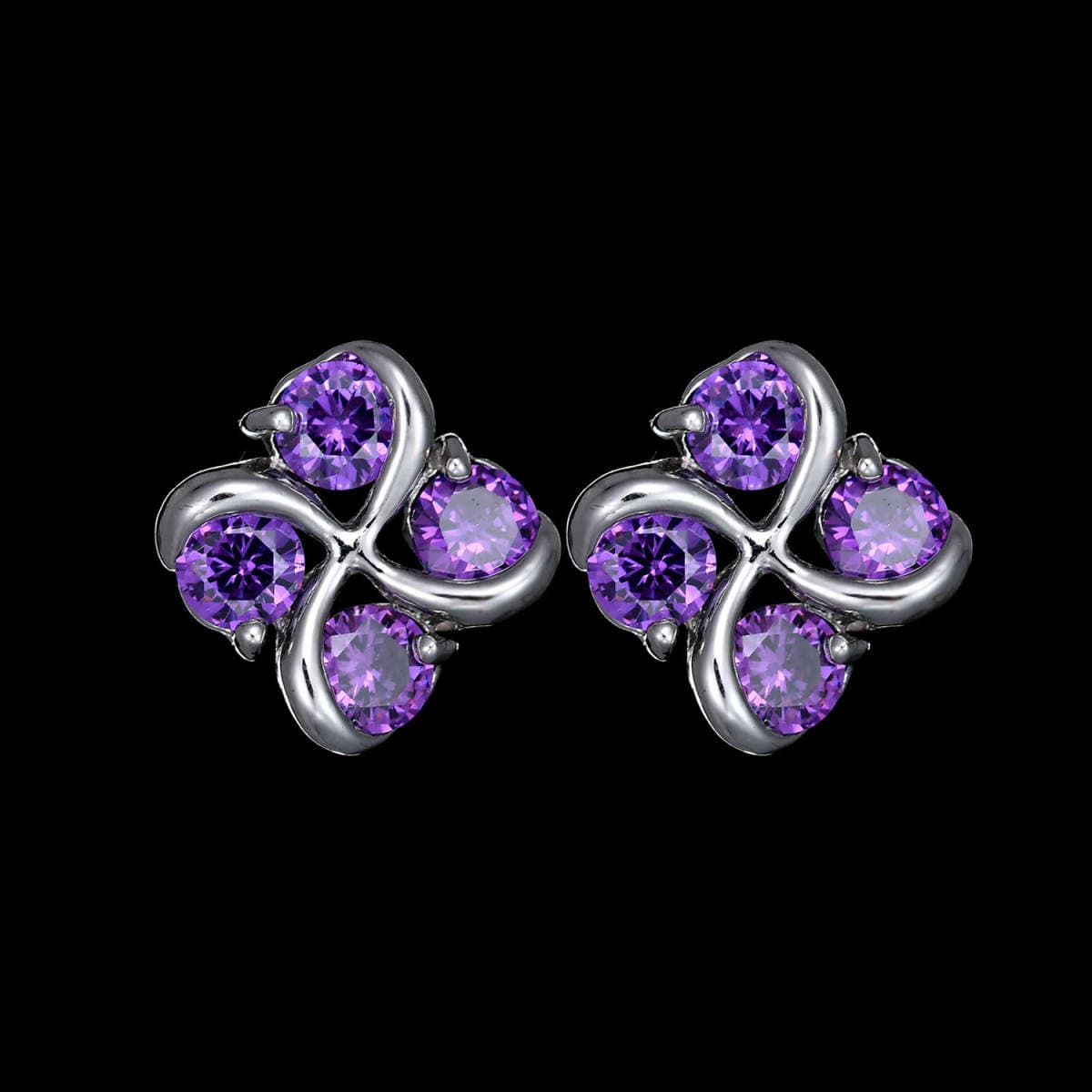 Qingxing windmill earring necklace colorful products AAA grade zircon inlay fashion cross-border supply factory direct sales 3