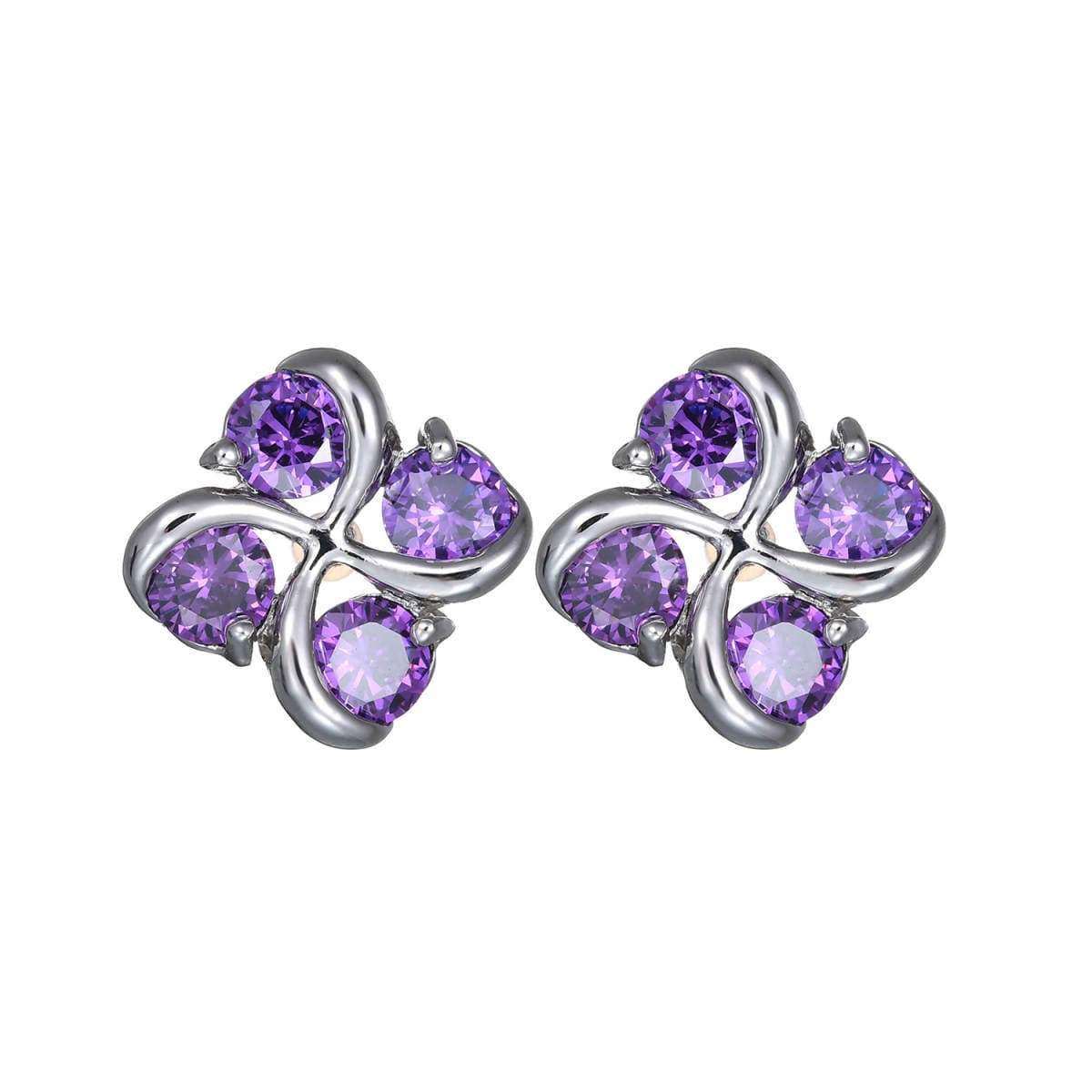 Qingxing windmill earring necklace colorful products AAA grade zircon inlay fashion cross-border supply factory direct sales 4