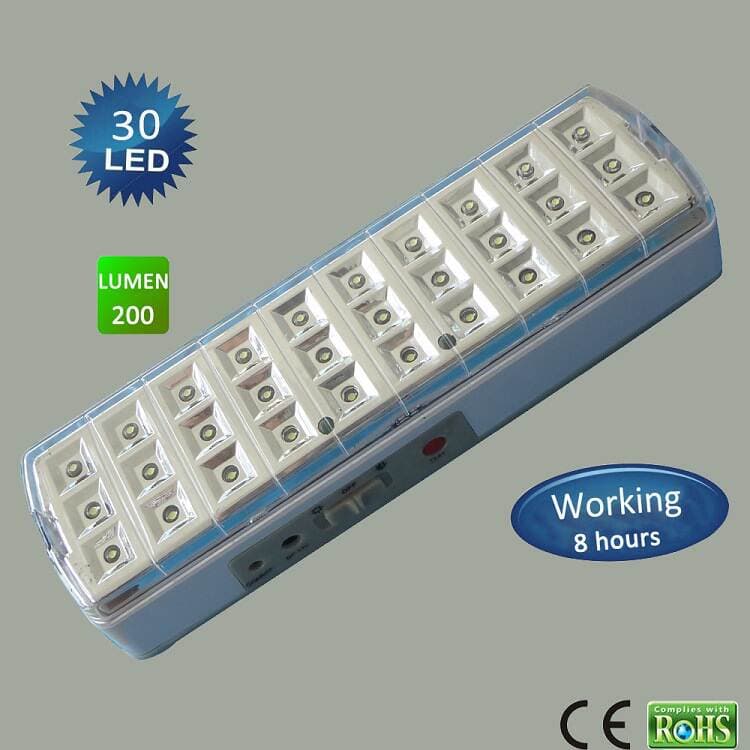 Zhengliang 30 LED Şarj Edilə Bilən Portativ Fövqəladə İşıq 1