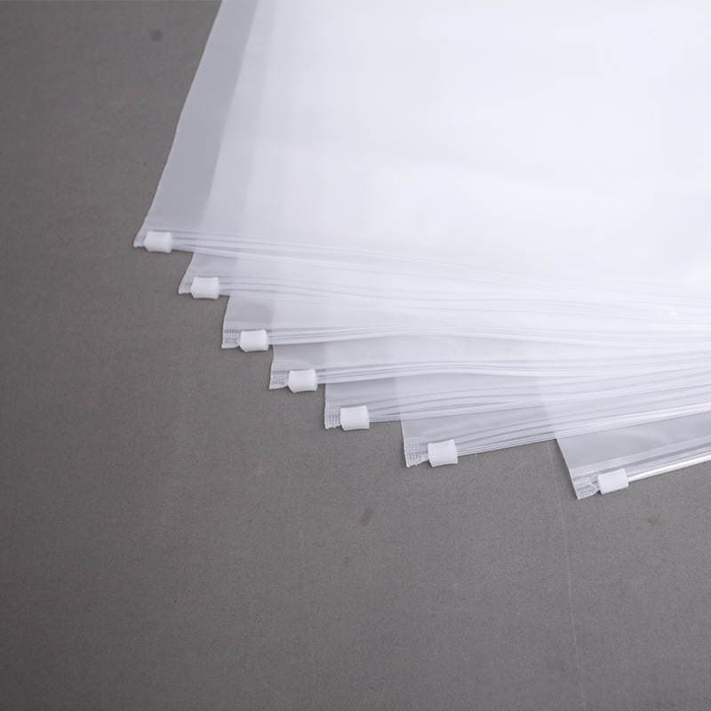 Frosted transparent zipper bag underwear clothing pe packaging bag plastic Ziplock bag spot bra zipper bag wholesale 4