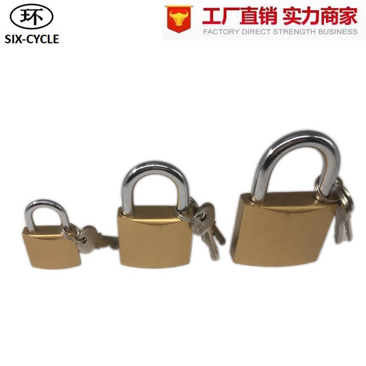 Padlock Cabinet Dormitory Student Door Lock Single Lock Household Small Lock Imitation Copper Padlock Anti-Theft Upgrade 4